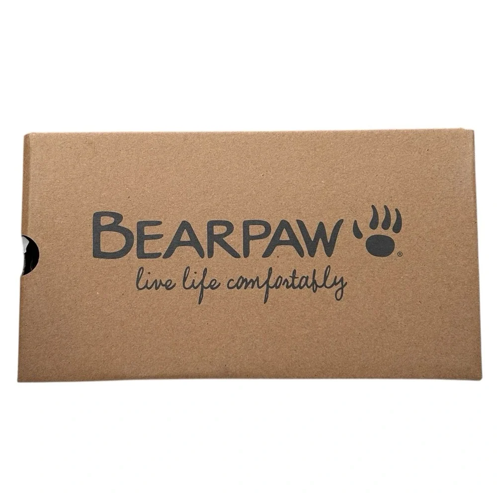 Bearpaw Boys Faux Fur Lined Slippers Size 11-12 (S) Black Warm Cozy Winter Shoes